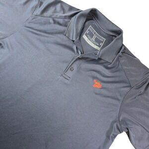 Savage Tacticians Men's XL Navy Blue Performance Polo Shirt Tactical Skull Logo